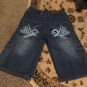 ranger cargo cute y2k jean shorts / jorts ! with pocket design